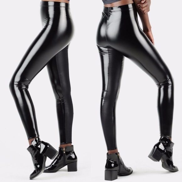 Black Milk Slicks Leggings Pvc Large 